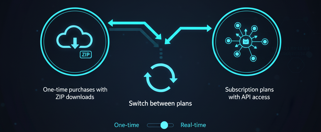 Download or API - Your Choice illustration